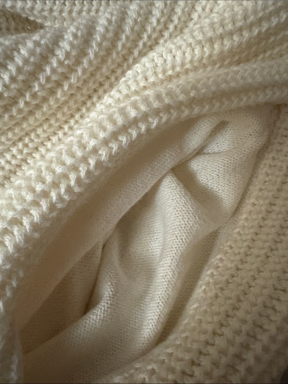 Universal Thread Ivory Open-Front Ribbed Knit Cardigan. Cotton - Picture 10 of 15
